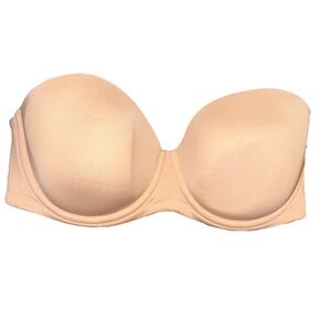 Wacoal Red Carpet Strapless Underwire Bra 38D Lined 854219 Rubber Edging